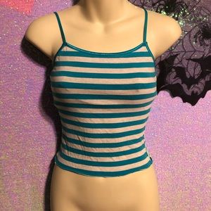 3/$10 rue21 striped crop cami top